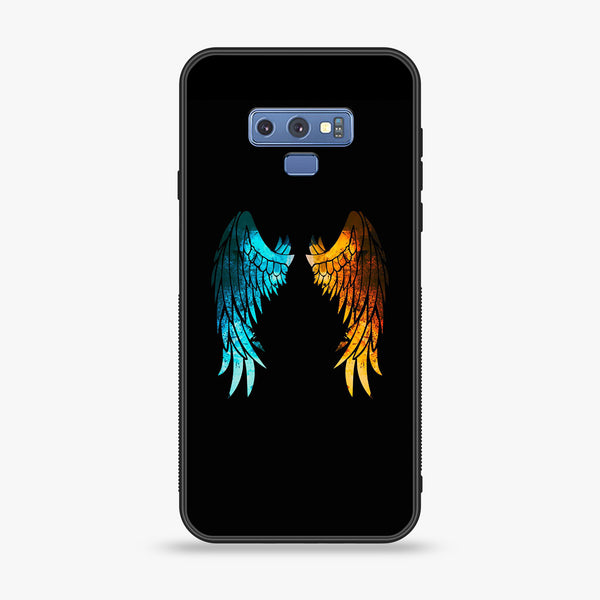 Samsung Galaxy Note 9 - Angel Wings 2.0 Design 8  - Premium Printed Glass soft Bumper shock Proof Case  CS-37868