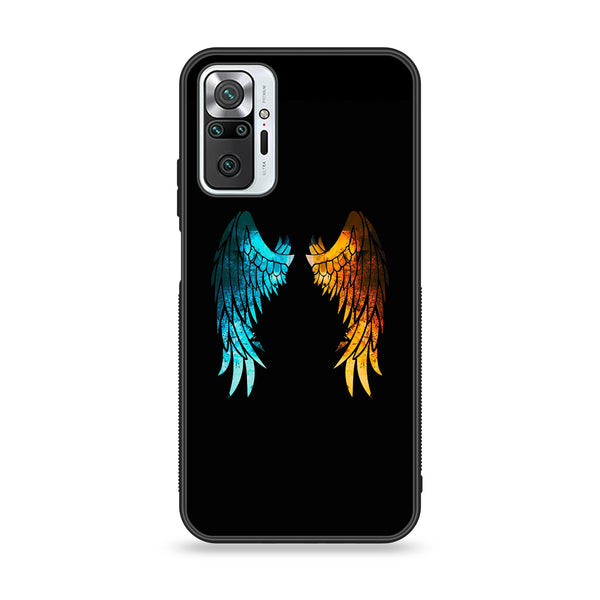 Xiaomi Redmi Note 10 Pro/Note 10 Pro Max - Angel Wings 2.0 Design 8 - Premium Printed Glass soft Bumper shock Proof Case CS-10169