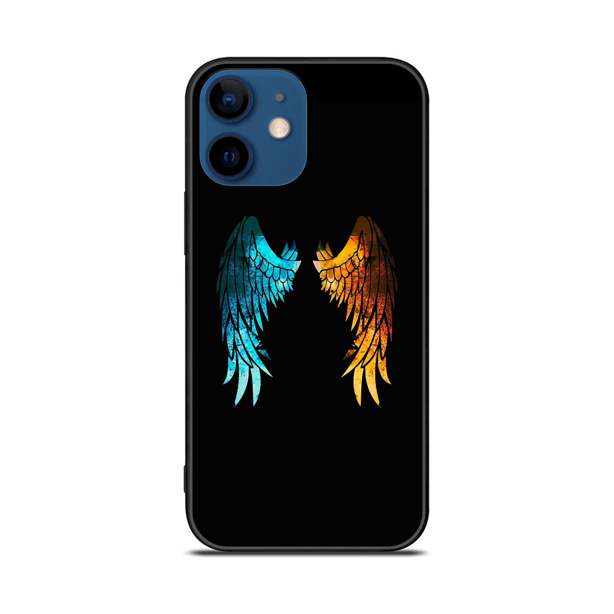 iPhone 11 Angel Wing 2.0  Series  Premium Printed Glass soft Bumper shock Proof Case