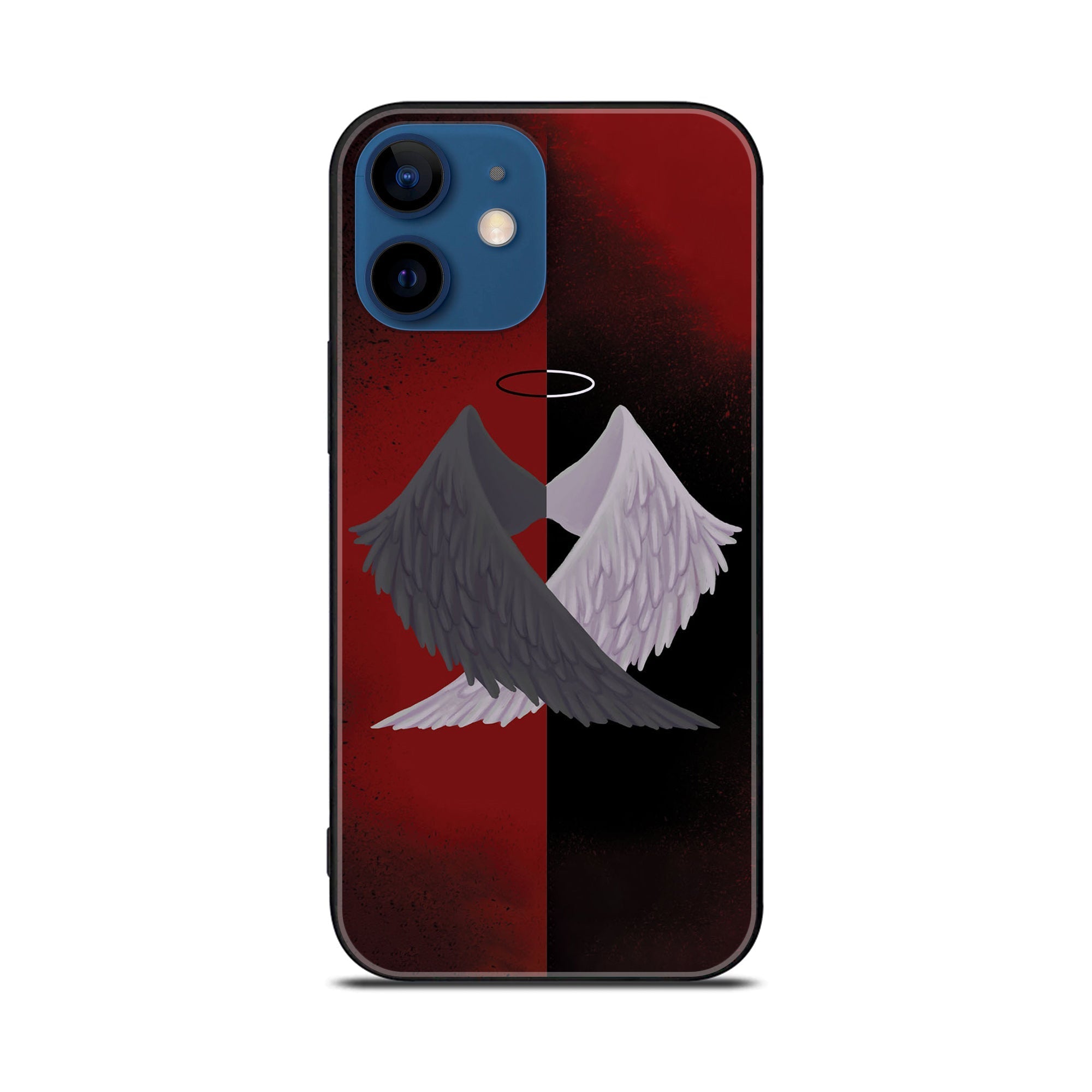 iPhone 11 Angel Wing 2.0  Series  Premium Printed Glass soft Bumper shock Proof Case