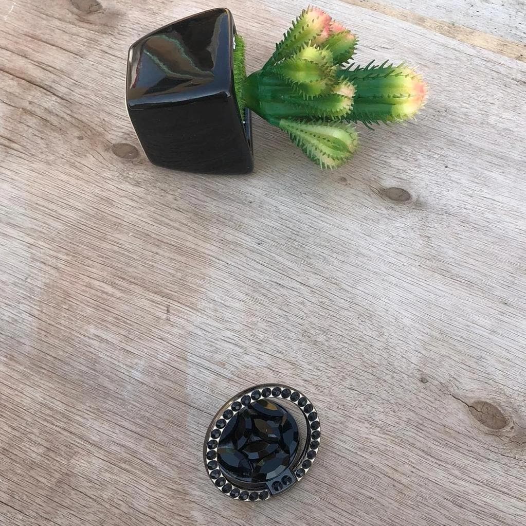 Premium Black Beads Ring PopSocket PS-310