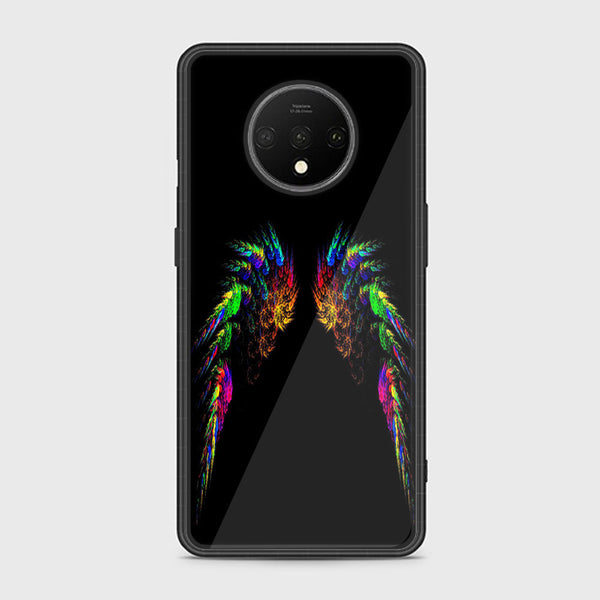 OnePlus 7T- Angel Wings Series  Design 10 - Premium Printed Glass soft Bumper shock Proof Case CS-19322