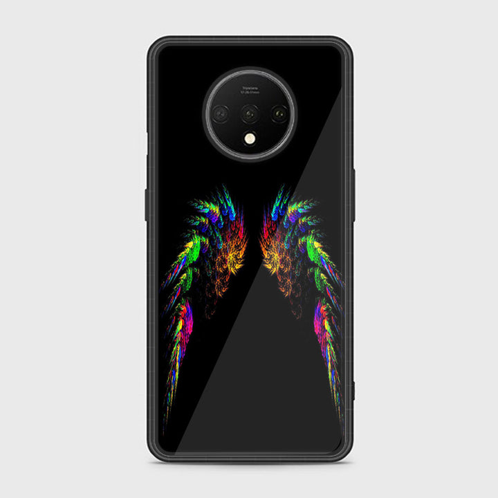 OnePlus 7T- Angel Wings Series  Design 10 - Premium Metal Printed soft Bumper Shock Proof Case CS-19322