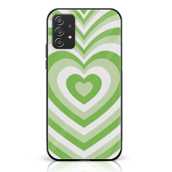 Samsung Galaxy A52/ A52s - Heart Beat Design 10  - Premium Printed Glass soft Bumper shock Proof Case CS-39488