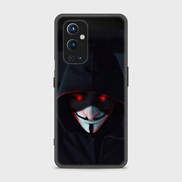 OnePlus 9 Pro- Black Art Design 10  - Premium Printed Glass soft Bumper shock Proof Case CS-19257