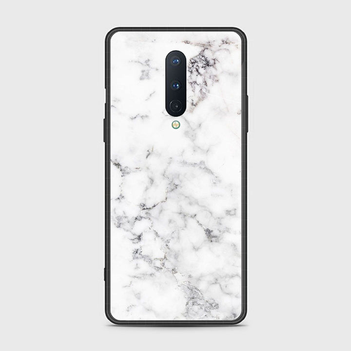 OnePlus 8- White Marble Design 10 - Premium Metal Printed soft Bumper Shock Proof Case CS-10549