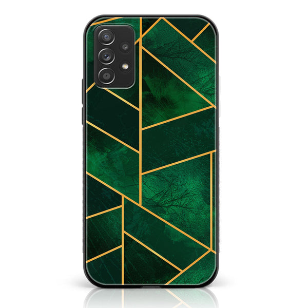 Samsung Galaxy A13 - Geometric Marble Design 10 - Premium Printed Glass soft Bumper shock Proof Case CS-16733