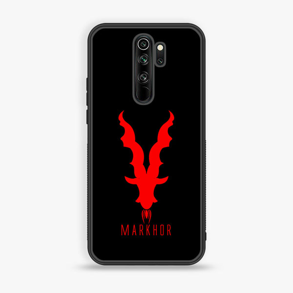 Redmi Note 8 Pro - Markhor Design 10 - Premium Printed Glass soft Bumper shock Proof Case CS-17503