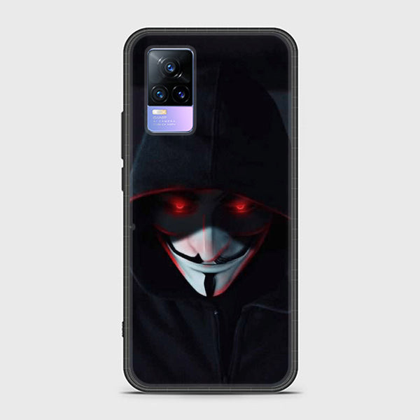 Vivo V21e - Black Art Design 10 - Premium Printed Glass soft Bumper shock Proof Case CS-20512 CS-29990