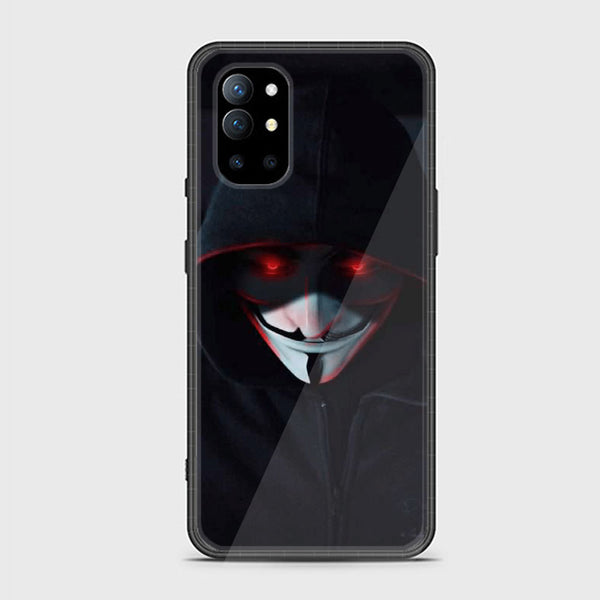OnePlus 9R - Black Art Design 10- Premium Printed Glass soft Bumper shock Proof Case CS-44644