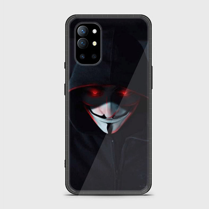 OnePlus 9R - Black Art Design 10- Premium Printed Glass soft Bumper shock Proof Case CS-44644