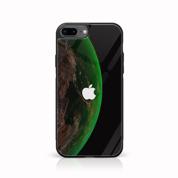 iPhone 7Plus Apple Logo Design 10  Premium Printed Glass soft Bumper shock Proof Case CS-9792