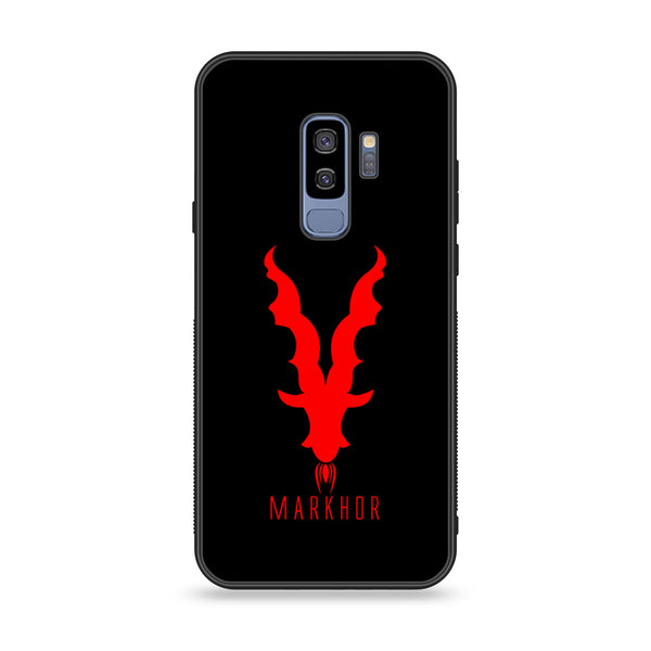 Samsung Galaxy S9 Plus - Markhor Design 10 - Premium Printed Glass soft Bumper shock Proof Case CS-7259