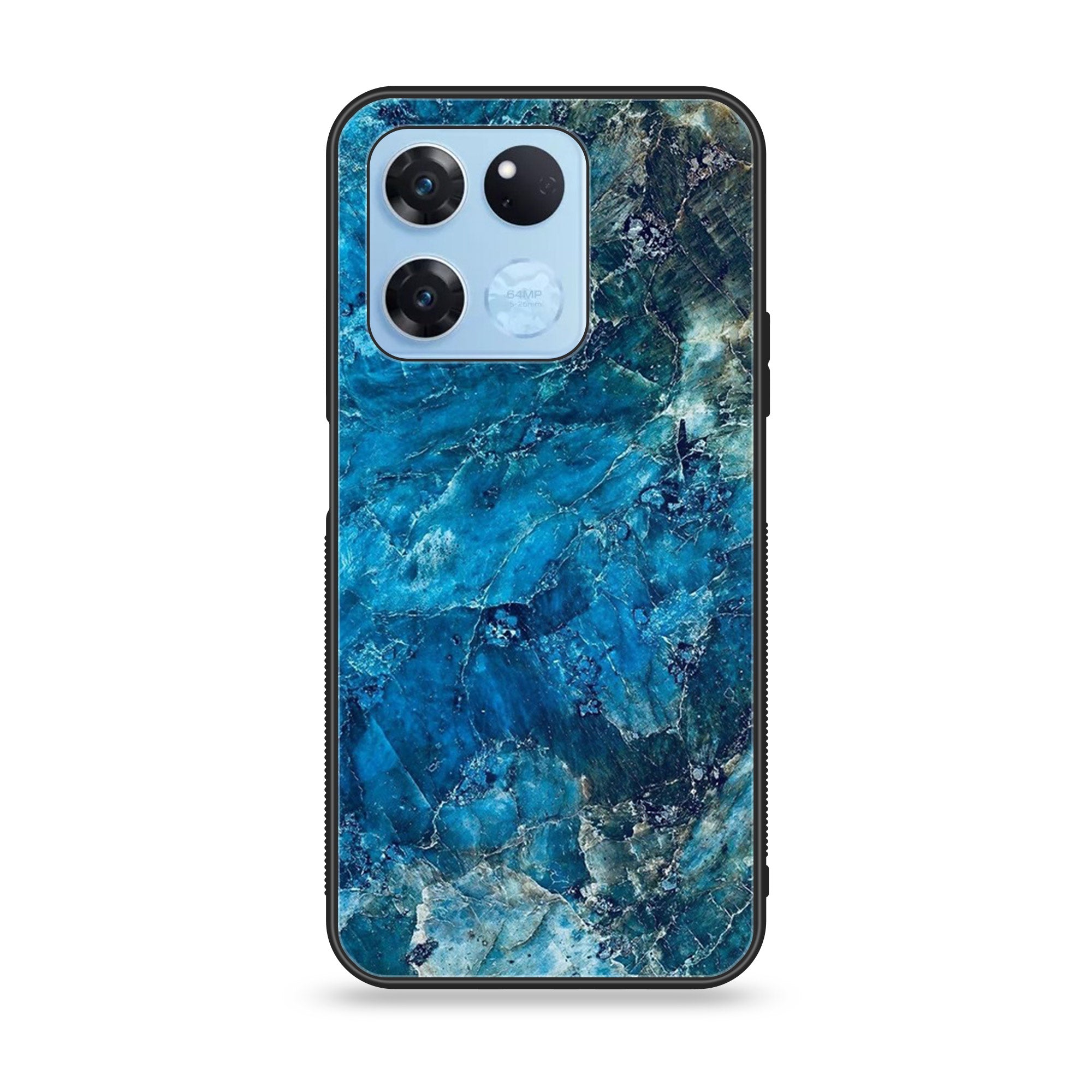 OnePlus Ace Racing - Blue Marble Series - Premium Printed Glass soft Bumper shock Proof Case