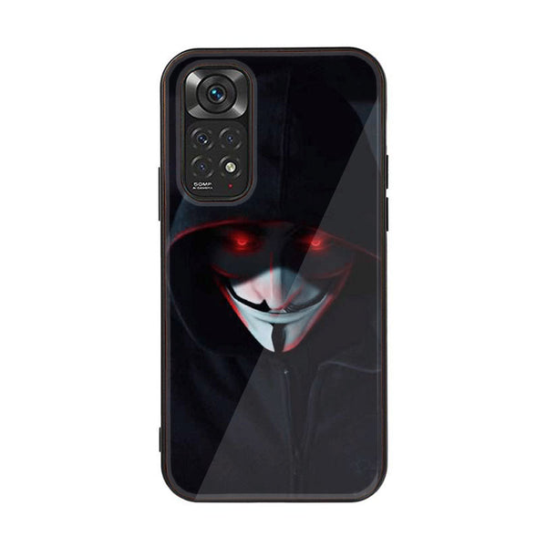 Xiaomi Redmi Note 11 Pro / Redmi Note 12 Pro - Black Art Design 10  Premium Printed Glass soft Bumper shock Proof Case  CS-27343