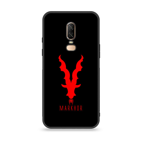 OnePlus 6 - Markhor  Design 10  - Premium Printed Glass soft Bumper shock Proof Case CS-33600