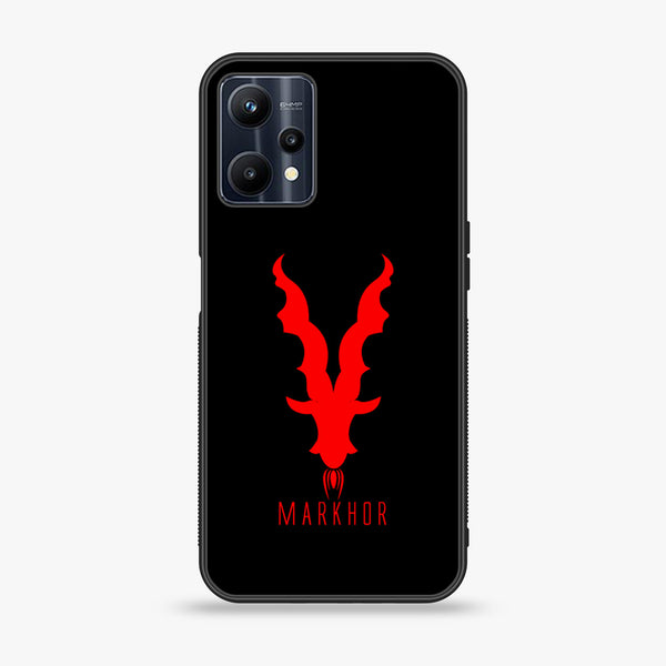 Realme V25 Markhor Design 10 Premium Printed Glass soft Bumper shock Proof Case CS-17450