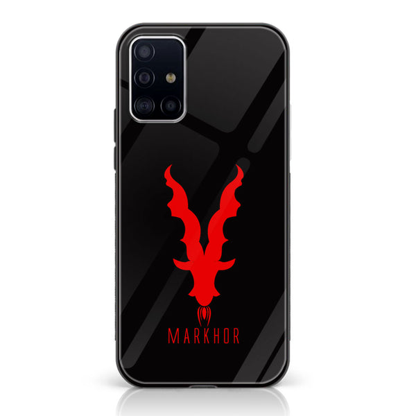 Samsung Galaxy A71 - Markhor  Design 10  - Premium Printed Glass soft Bumper shock Proof Case CS-25791