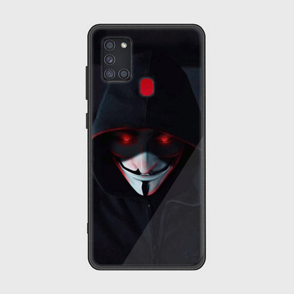 Samsung Galaxy A21s - Black Art Design 10 - Premium Printed Glass soft Bumper shock Proof Case CS-12269 CS-18481