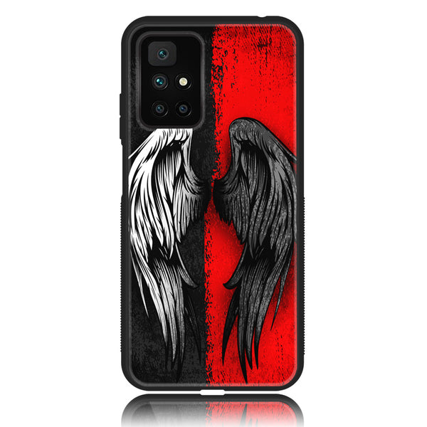 Xiaomi Redmi 10 4G/ Redmi 10 Prime - Angel Wings 2.0 Design 10 - Premium Printed Glass soft Bumper shock Proof Case CS-24167