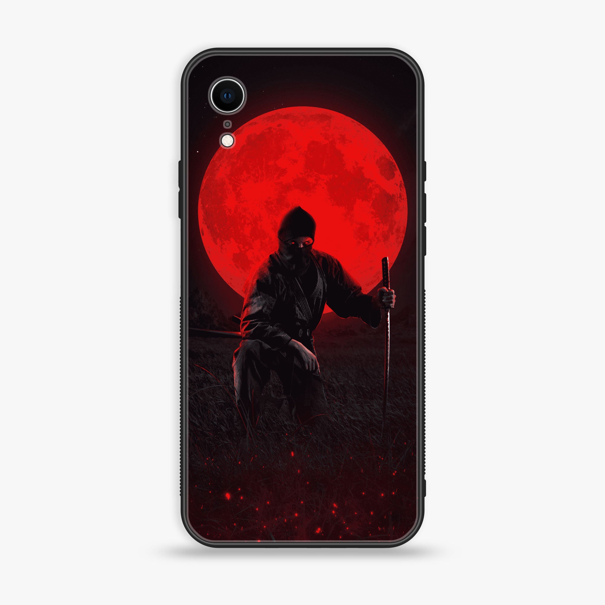 iPhone XR - Ninja  Series - Premium Printed Glass soft Bumper shock Proof Case