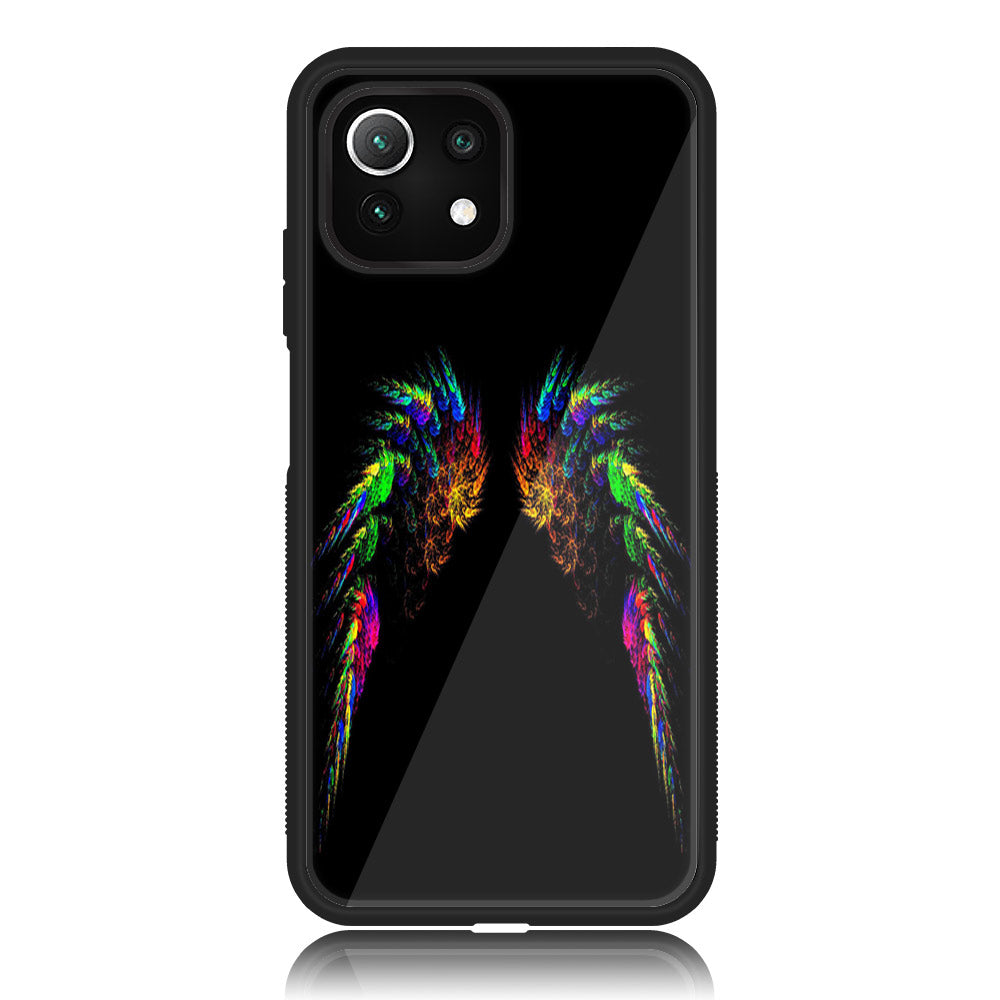 Xiaomi 11 Lite 5G NE - Angel Series - Premium Printed Glass soft Bumper shock Proof Case