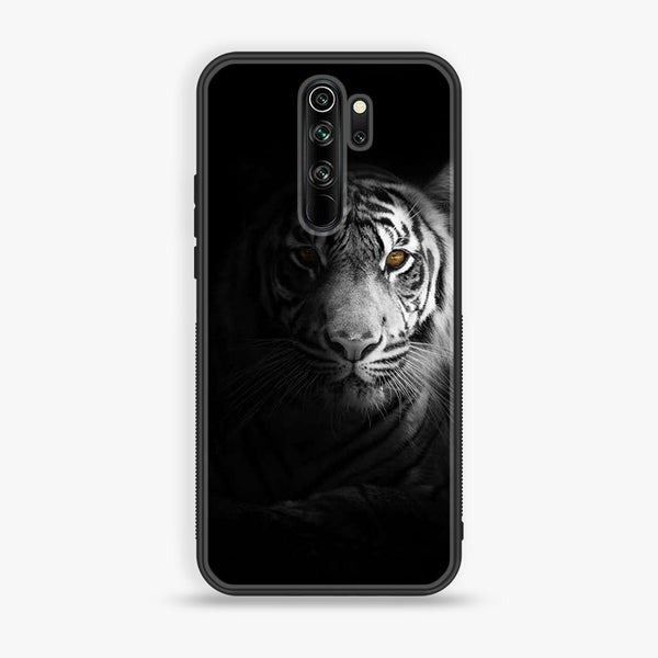 Redmi Note 8 Pro - Tiger Art Design 10  - Premium Printed Glass soft Bumper shock Proof Case CS-35561