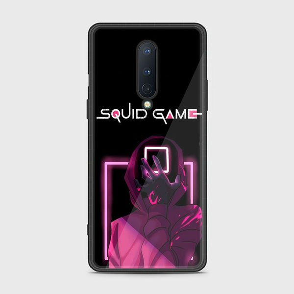 OnePlus 8- Squid Game Design 10 - Premium Printed Glass soft Bumper shock Proof Case CS-20682