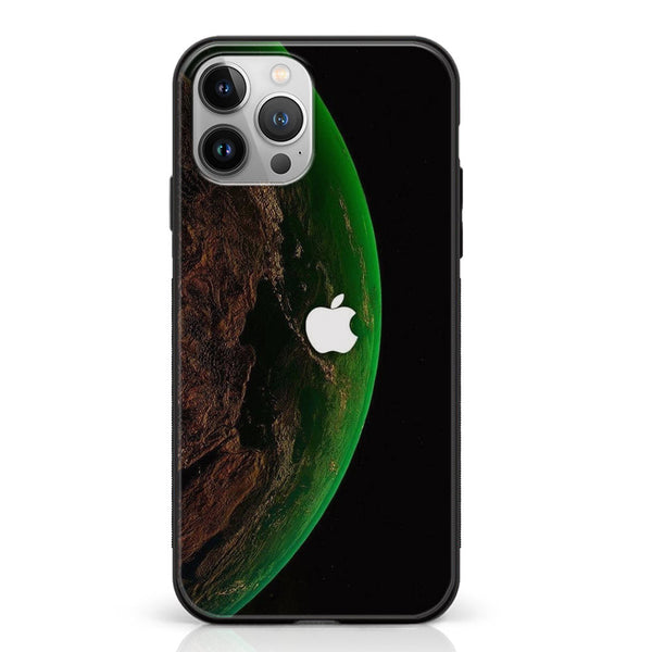 iPhone 14 Pro Max - Apple logo Design 10- Premium Metal Printed soft Bumper shock Proof Case CS-39285