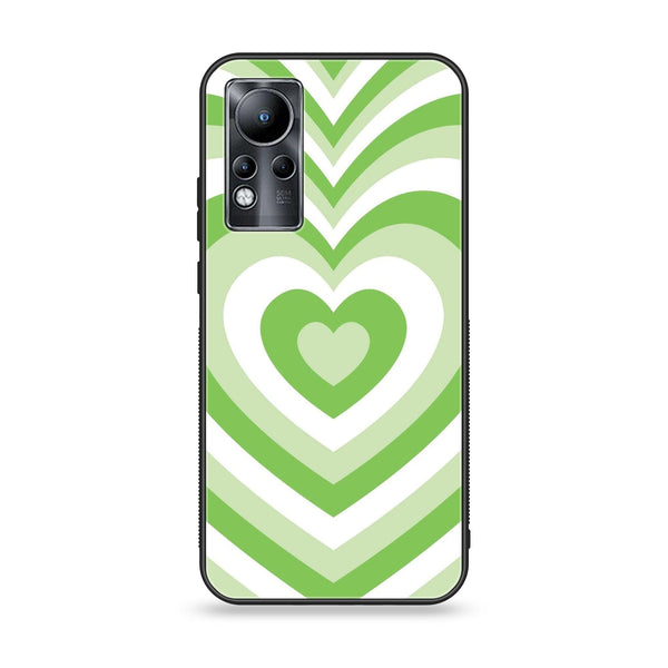 Infinix Note 11 -Heart Beat Design 10 - Premium Printed Glass soft Bumper shock Proof Case CS-8252