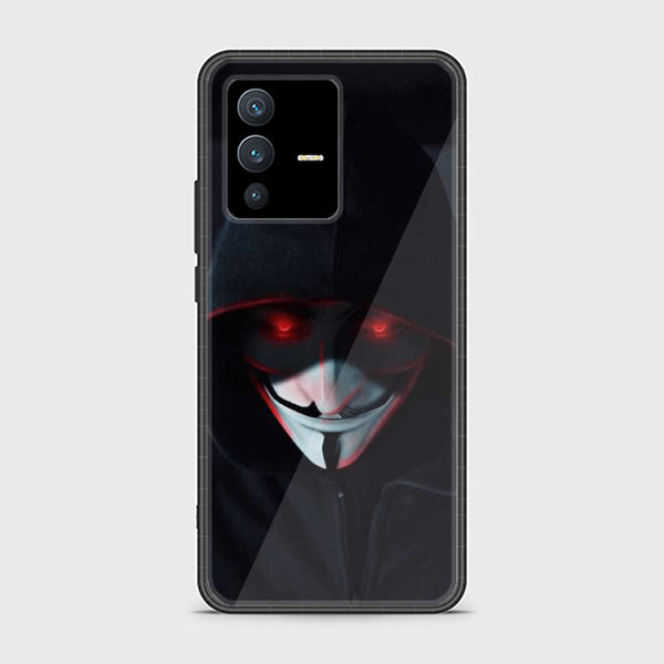 Vivo V23 5G Black Art Design 10 - Premium Printed Glass soft Bumper shock Proof Case CS-22244 CS-27771 CS-27950