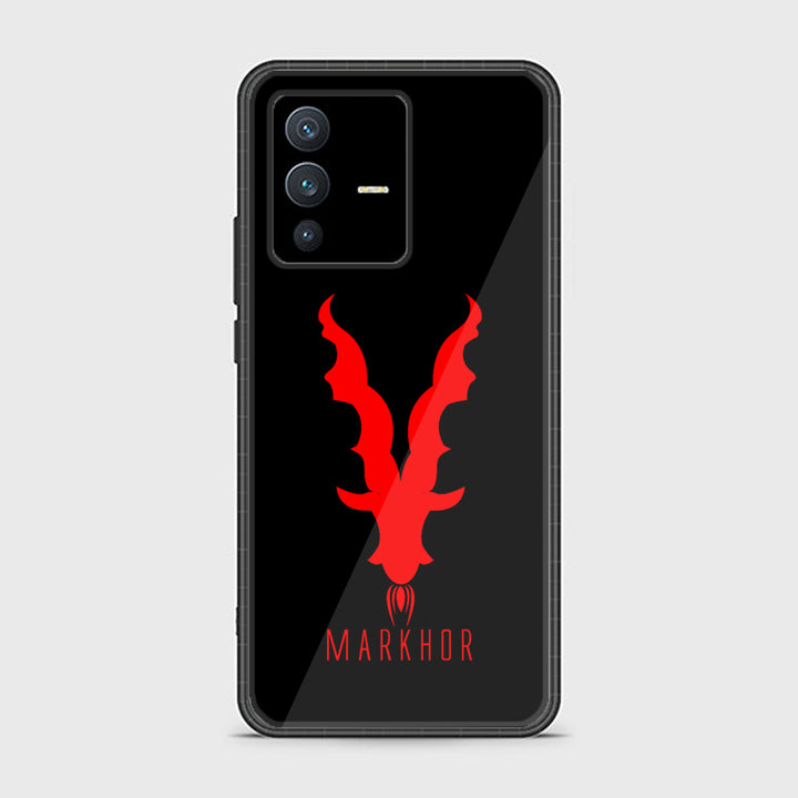 Vivo V23 5G Markhor Design 10 - Premium Printed Glass soft Bumper shock Proof Case CS-45813