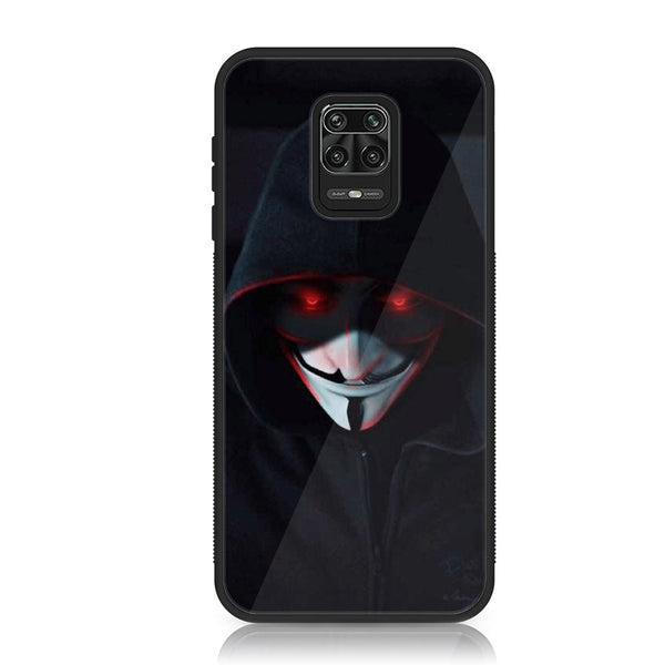 Xiaomi Redmi Note 9S - Black Art Design 10 - Premium Printed Glass soft Bumper shock Proof Case CS-10093