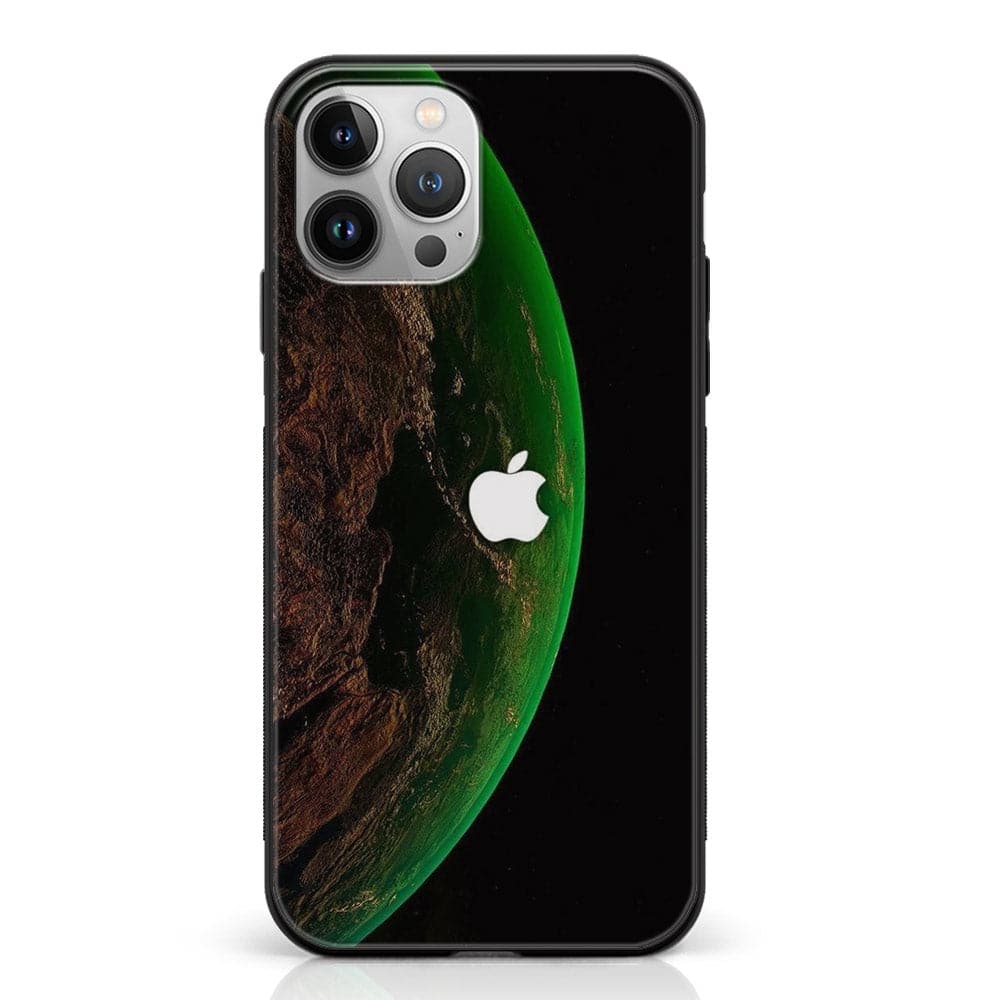 iPhone 12 Pro - Apple logo Series - Premium Printed Glass soft Bumper shock Proof Case