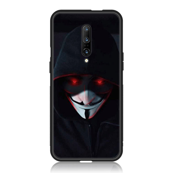 OnePlus 7 Pro - Black Art Design 10  - Premium Printed Glass soft Bumper shock Proof Case CS-33462