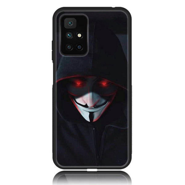 Redmi 10 - Black Art  Design 10  - Premium Printed Glass soft Bumper shock Proof Case CS-29915