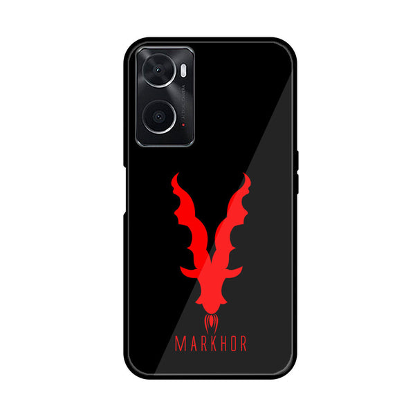 Oppo A76 Markhor Design 10 Premium Printed Glass soft Bumper shock Proof Case CS-20694