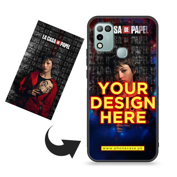 Infinix Hot 11 Play Customize your own Premium Metal Printed soft Bumper shock Proof Case