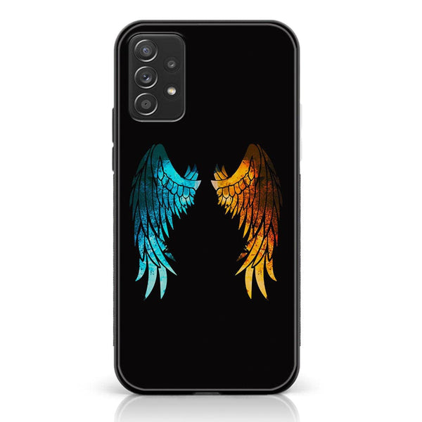 Samsung Galaxy A33 - Angel Wings 2.0 Design 8 - Premium Printed Glass soft Bumper shock Proof Case CS-19830