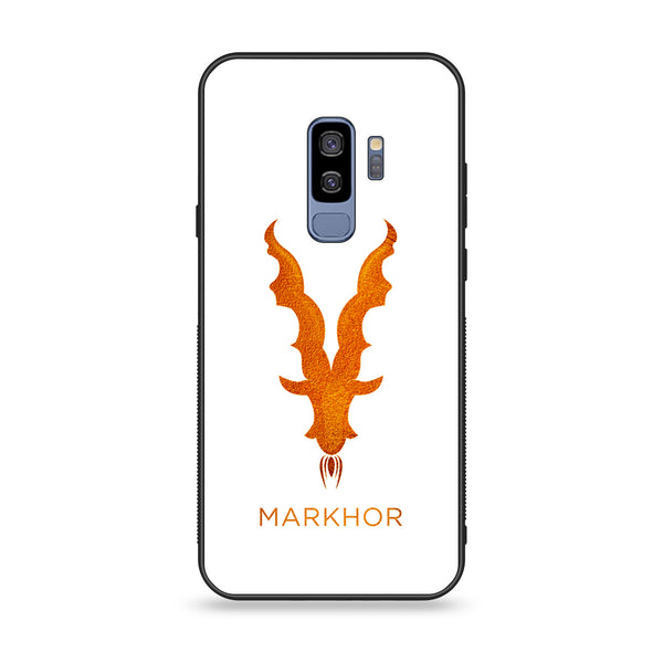 Samsung Galaxy S9 Plus - Markhor Design 11 - Premium Printed Glass soft Bumper shock Proof Case  CS-25049