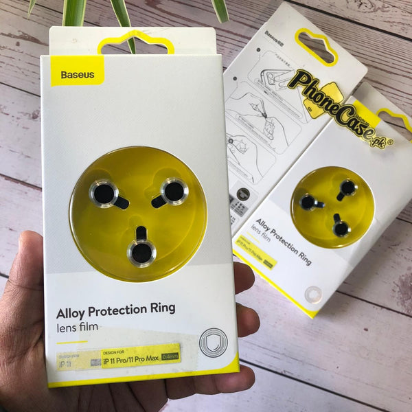 For iPhone 11 Pro & iPhone 11 Pro Max Baseus 0.4mm Rear Camera Ring Camera Lens Screen Protectors