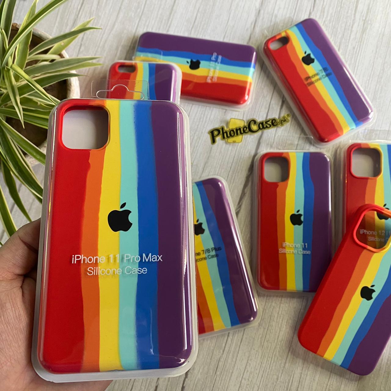 iPhone official Rainbow Liquid silicon case