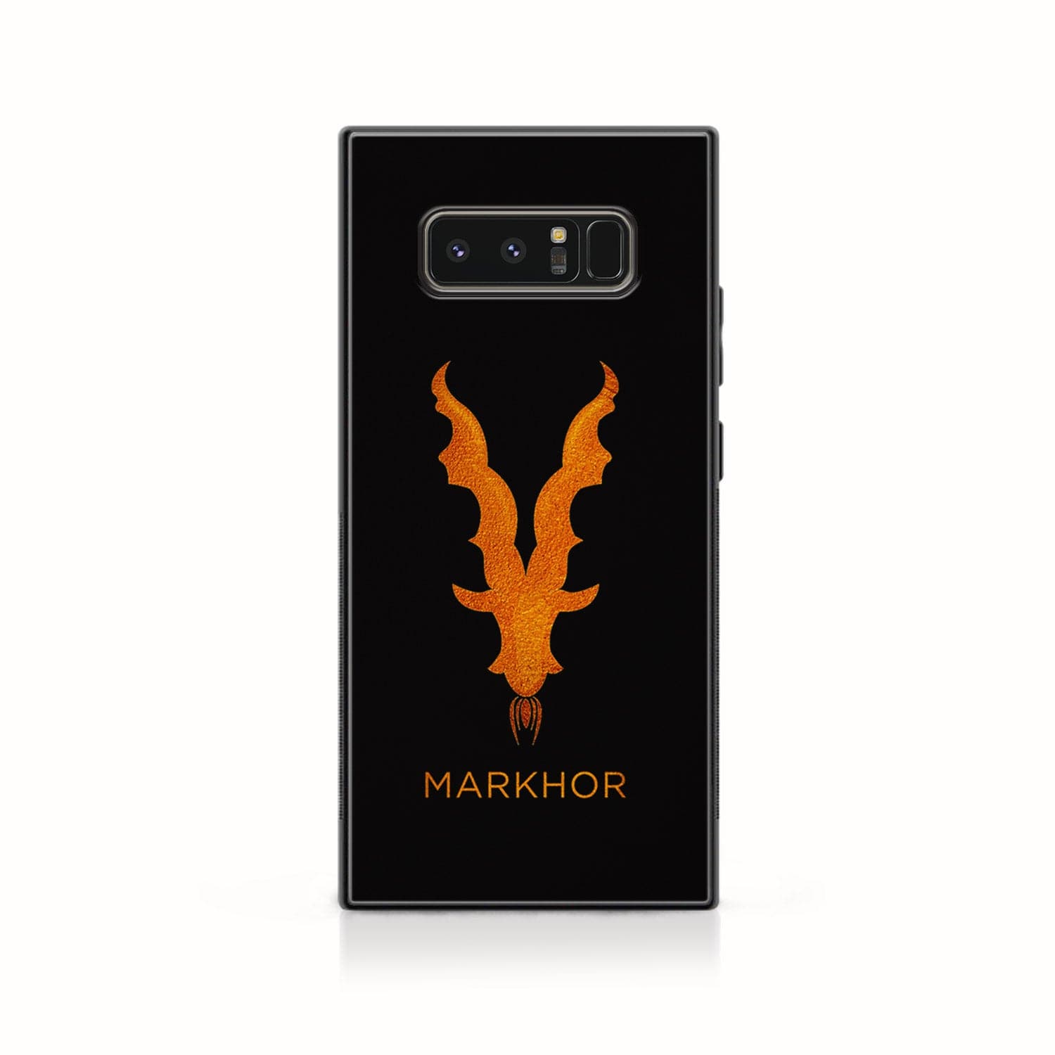 Galaxy Note 8 - Markhor Series - Premium Printed Glass soft Bumper shock Proof Case