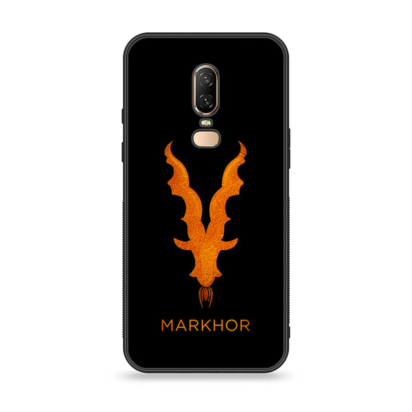 OnePlus 6 - Markhor Design 12 - Premium Printed Glass soft Bumper shock Proof Case CS-19867