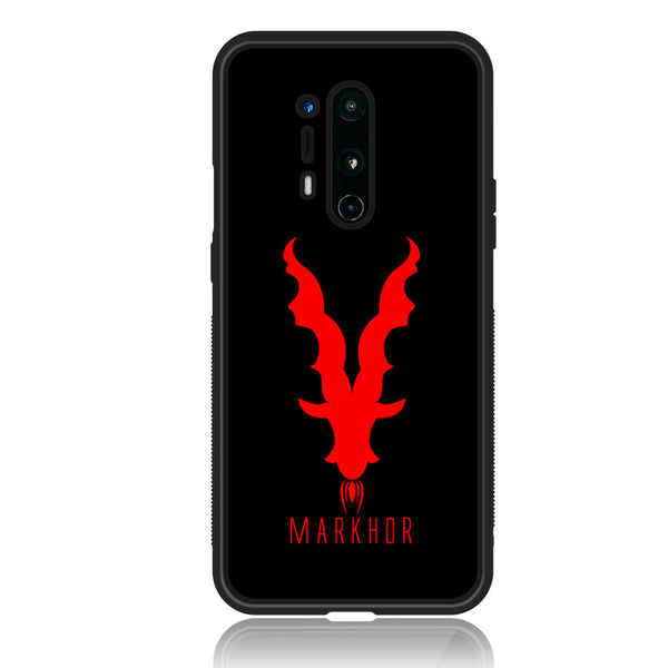 OnePlus 8 Pro - Markhor Design 10 - Premium Printed Glass soft Bumper shock Proof Case CS-20519