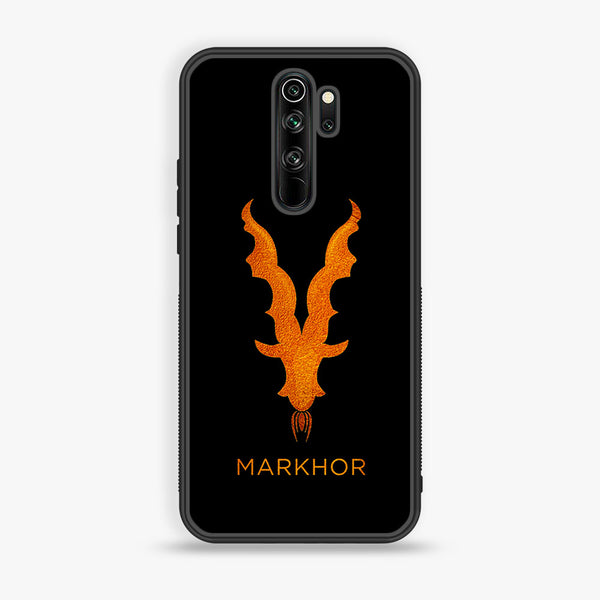 Redmi Note 8 Pro - Markhor Design 12- Premium Printed Glass soft Bumper shock Proof Case CS-13231