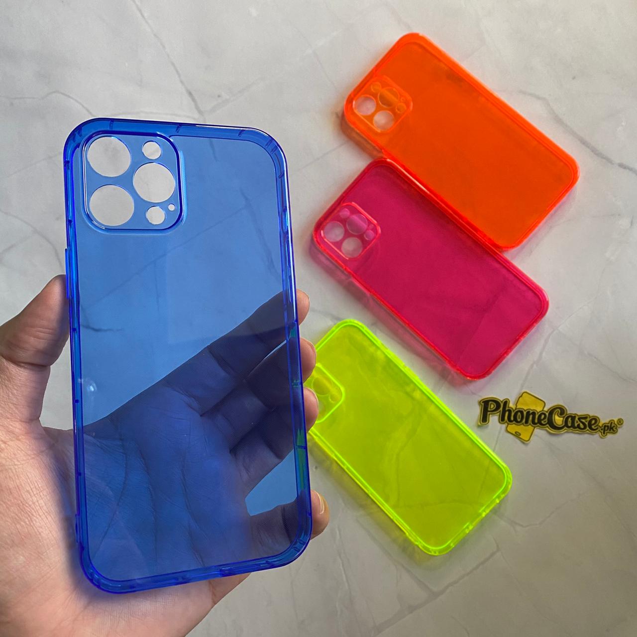 iPhone 12 Pro Max fluorescent Shockproof transparent soft case