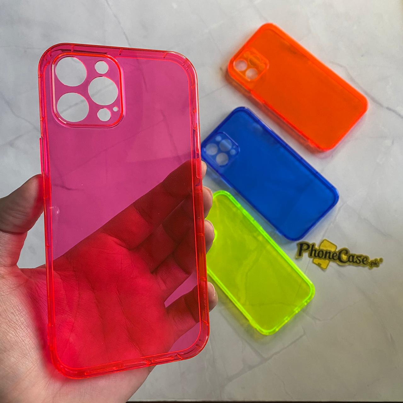 iPhone 12 Pro Max fluorescent Shockproof transparent soft case