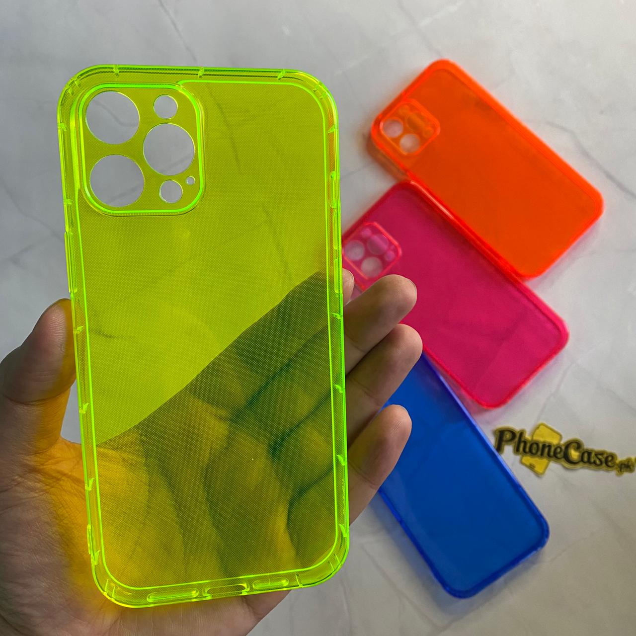 iPhone 12 Pro Max fluorescent Shockproof transparent soft case