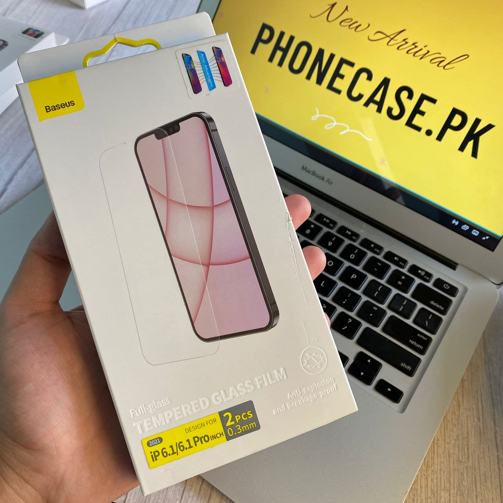 iPhone 13 Series Pack of 2 pcs 100% Ultra Clear Edge to Edge Tempered Glass Protector with anti blue light function